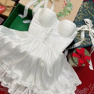 White Viral Bridal Aderlina Dress